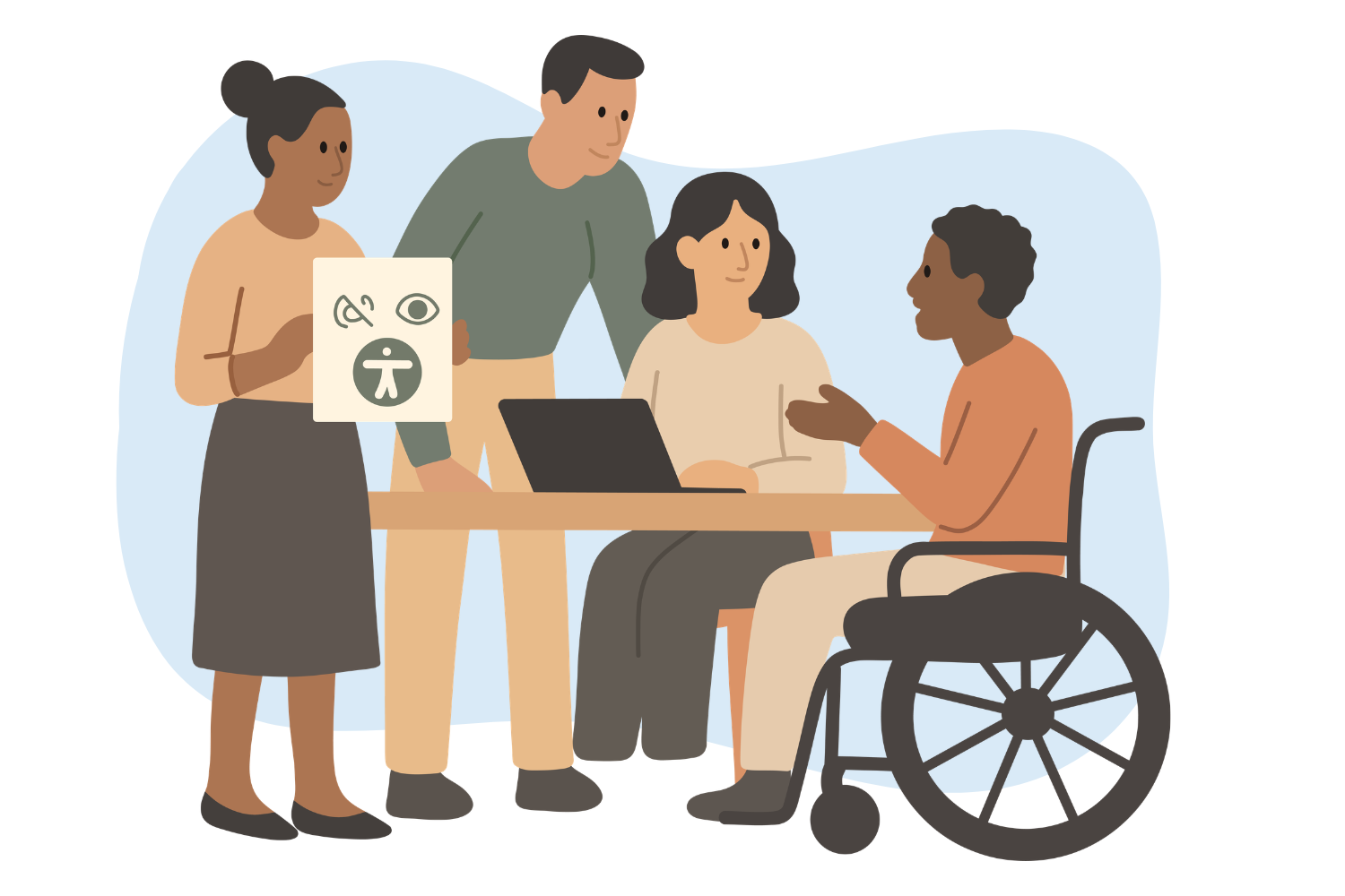 An accessibility team An accessibility team